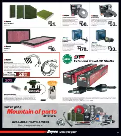 Repco catalogue Page 15: Repco Air Filters €18,00, Repeco Armour Brake Drums €60,00