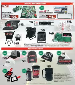Repco catalogue Page 3: Bathurst Race Map Mat €29,00, Altrex Supercars Number Plate Protectors €45,00