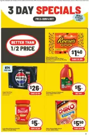 IGA catalogue Page 3: Lotus Biscoff Spread Smooth 400g or Crunchy 380g €5,00, Pepsi Selected Varieties €26,00