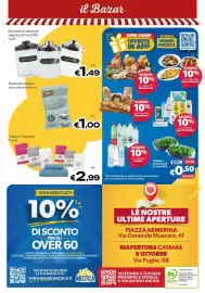 Volantino MAX Supermercati Pagina 16: Barattolo in vetro per sale/zucchero/caffè €1,49, Coppia 1+1 spugna Gurua €2,99