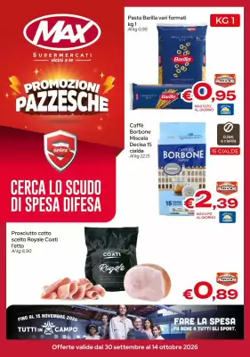 MAX (valido fino al 14-10)