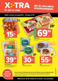 Coop Extra reklamblad vecka 41 Sida 8: Familjefavoriter, Medlemspris €99,00, Färsk kycklingfilé €39,90