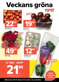 Coop Extra reklamblad vecka 41 Sida 3: Äpplen Royal Gala €22,90, Plommon i ask €19,90