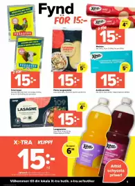 Coop Extra reklamblad vecka 41 Sida 5: Färska lasagneplattor €15,00, Ansiktsservetter €15,00
