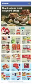 Walmart flyer week 40 Page 1: Walmart Thanksgiving feast, last year's prices CAVALIER JEUNE DINDON MOYEN-MEDI YOUNG TURKE