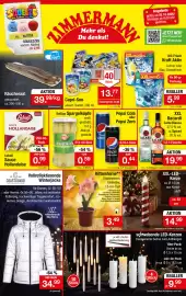Zimmermann Prospekt woche 41 Seite 1: Pepsi Cola oder Pepsi Zero €0,44, BelSun Spargelköpfe €0,59