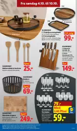 Lidl tilbudsavis uge 41 Side 19: Silvercrest kniv i damaskusstål €149,00, Silvercrest skærebræt af egetræ €249,00