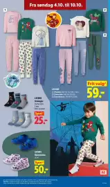 Lidl tilbudsavis uge 41 Side 25: Licens Hjemmesko €50,00, Spot² Socken €25,00