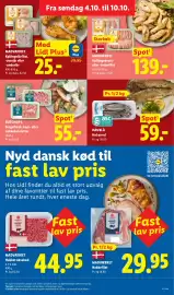Lidl tilbudsavis uge 41 Side 5: Havblå Hel ørred €59,00, Butcher's Stegeflæsk, kam- eller nakkekoteletter €55,00