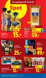 Lidl tilbudsavis uge 41 Side 7: Tarczynski/Dulano Kabanossi €12,00, Pålægsslagteren leverpostej eller bacontern €12,00