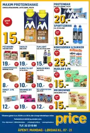 Price Lagerbutikk kundeavis Side 2: Maxim Proteinbar Salty Caramel €20,00, Nudler boks €10,00