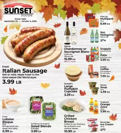 Sunset Foods weekly ad week 40 Page 1