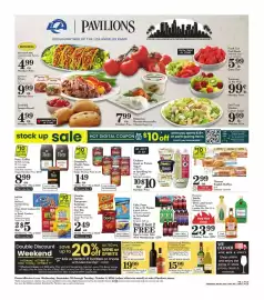 Pavilions weekly ad week 40 Page 1: Coke, Pepsi, 7 Up or Dr Pepper, Campbell's Chunky Soup €1,49