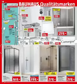 Bauhaus Flugblatt Seite 2: Duschwanne NEW YORK €175,00, Badewannen €199,00