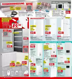Bauhaus Flugblatt Seite 4: FUSSBODENHEIZUNG 10 Jahre GARANTIE Anschlussfertig Energieeffizient, sparsam und wartungsfrei