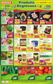 Catalogue Norma semaine 41 page 5: Alsace Lait Skyr à la myrtille €3,09, Mont d'Or AOP €9,69
