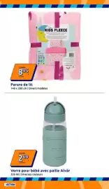 Catalogue Action semaine 40 page 10: Alvär Verre pour bébé avec paille €2,69, KIDS FLEECE €8,95