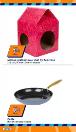 Catalogue Action semaine 40 page 18: Beeztees Maison-grattoir pour chat €3,99, Poêle €9,95