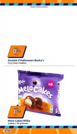 Catalogue Action semaine 40 page 21: Milka Melo-Cakes €1,69, Becky's Sucette d'Halloween €0,79