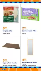 Catalogue Action semaine 40 page 23: BUENA COMIDA Tortilla Wraps €0,99, Tapis de bain Chenille €5,99