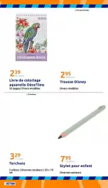 Catalogue Action semaine 40 page 33: Stylet pour enfant €7,95, DécoTime Livre de coloriage aquarelle €2,39