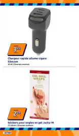 Catalogue Action semaine 40 page 35: Sitecom Chargeur rapide allume-cigare €3,99, Jacky-M Stickers pour ongles en gel €2,49
