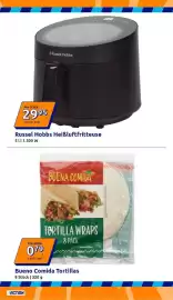 Action Prospekt woche 40 Seite 19: Russell Hobbs Heißluftfritteuse €29,95, Bueno Comida Tortillas €0,79