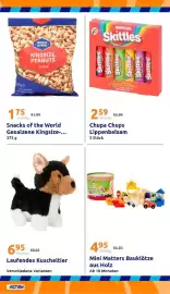 Action Prospekt woche 40 Seite 26: Snacks of the World Gesalzene Kingsize-... €1,75, Laufendes Kuscheltier €6,95