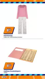 Action Prospekt woche 40 Seite 32: LilyRose Kunstwimpern €4,99, Schlafanzug €8,95