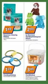 Action Prospekt woche 40 Seite 38: Hundespielzeug aus Plüsch by Beeztees €2,99, Beeztees Chewing Ribbies €1,49
