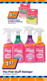 Action Prospekt woche 40 Seite 5: The Pink Stuff Reiniger €1,97, CleanRite Super Scrubby Schwämme €0,35