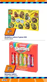 Volantino Action settimana 40 Pagina 19: Modella e colora il gesso SES €4,95, Balsamo labbra €2,59