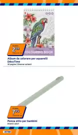 Volantino Action settimana 40 Pagina 26: Penna stilo per bambini €7,95, Album da colorare per aquarelli DécoTime €2,39