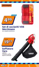 Volantino Action settimana 40 Pagina 33: Soffiatore Varo €19,77, Set di cacciaviti VDE Werckmann €4,99