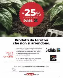 Volantino Coop | Extra Pagina 3: -25% SUI PRODOTTI Solidal E LIBERA TERBA Prodotti da territori che non si arrendono. DALL'