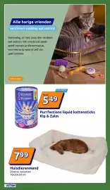 Action folder week 40 Pagina 35: Huisdierenmand €7,99, Purrfections liquid kattensticks €5,49