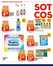 Volantino Tigros Pagina 6: Carta igienica rotoloni Regina €2,69, Ammorbidente concentrato Lenor €3,79