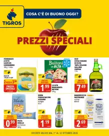 Volantino Tigros | Prezzi Speciali Pagina 1: Pasta Voiello €0,99, Olio extra vergine di oliva Coppini €7,49