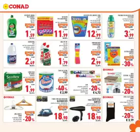 Volantino Conad Pagina 17: Ferro stiro Black&Decker €18,90, Carta casa Scottex tuttofare €1,99