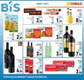 Volantino Conad Pagina 4: Bibite zero San Benedetto €0,78, Vermentino IGT Il Poggio dei Vigneti €3,95