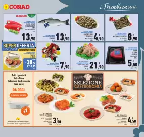 Volantino Conad Pagina 7: Branzino €13,90, Filetto di trota iridea salmonata CONAD €13,90