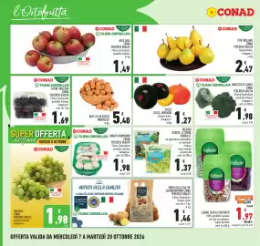 Volantino Conad Pagina 8: Insalata iceberg, le tenere bonduelle €1,37, Zucca Delica, Hokkaido €1,27