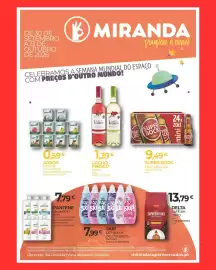 Folheto Miranda Supermercados Página 1: Super bock mini €9,49, Agros iogurte €0,59