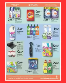 Folheto Miranda Supermercados Página 6: Cif lava tudo €1,69, Renova papel higiénico €5,99