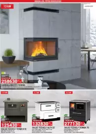 Merkury Market akciós újság Oldal 3: KANDALLÓK, FÜTÉSI RENDSZEREK 13 kW tüzelőanyag: fa fabrikett 699,00 €/1 db 258630% db