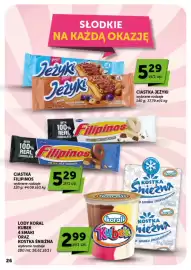 ABC gazetka | Market Strona 26: Ciastka Filipinos w białej czekoladzie €5,29, Ciastka Jeżyki Classic €5,29