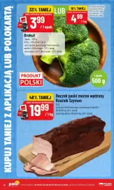 Polomarket gazetka tydzień 40 Strona 10: Brokuł €4,99, Boczek paski mocno wędzony Rzeźnik Szymon €19,99