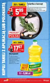 Polomarket gazetka tydzień 40 Strona 4: Olej rzepakowy Kujawski €17,97, Ćwiartka z kurcząt €5,99