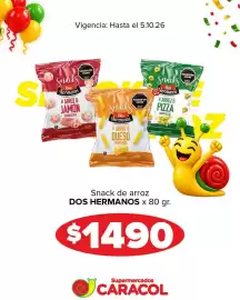 Catálogo Supermercados Caracol semana 40 Página 6: Dos hermanos snack de arroz €1.490,00