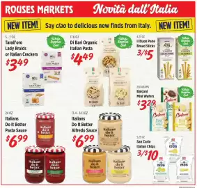 Rouses weekly ad Page 3: Italians do it better alfredo sauce €6,99, Italians do it better pasta sauce €6,99